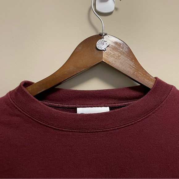 Champion Burgundy Panorama Mountain Resort Varsity Crewneck Sweatshirt Men M - Picture 2 of 12